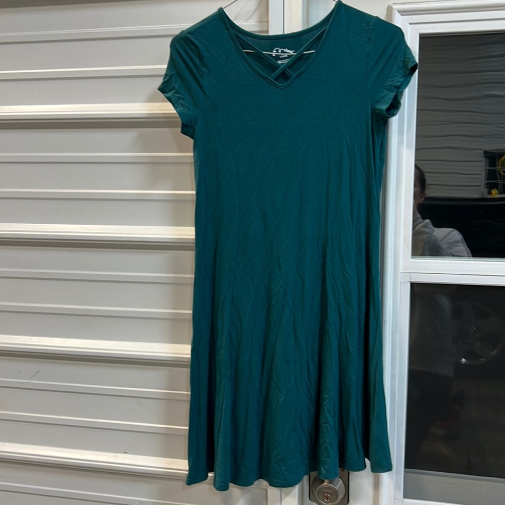 Girls Art Class teal dress size large 10-12